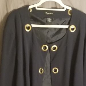 Navy Grommet Blazer